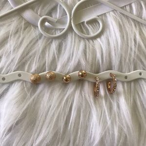 Claire’s Stud Earrings Three Pairs